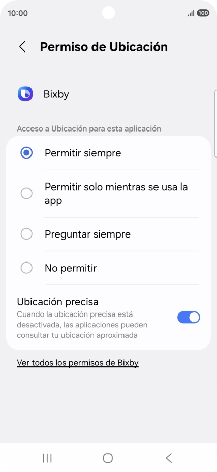 Pulsa el ajuste deseado.