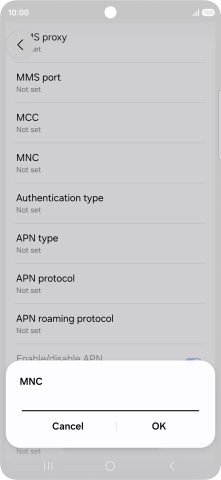 Key in 15 and press OK.
