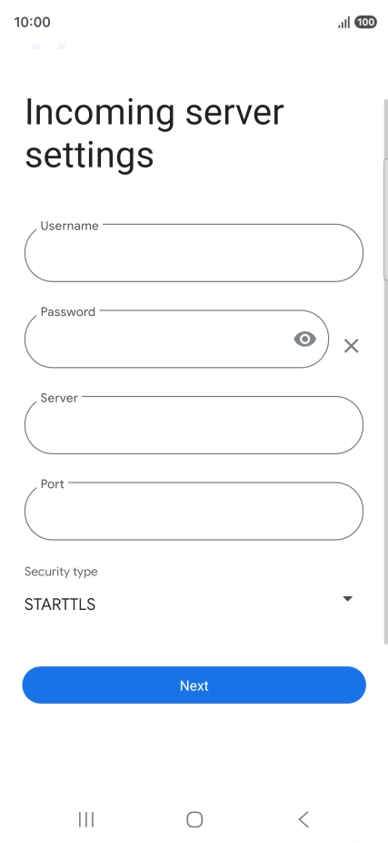 Press the field below 