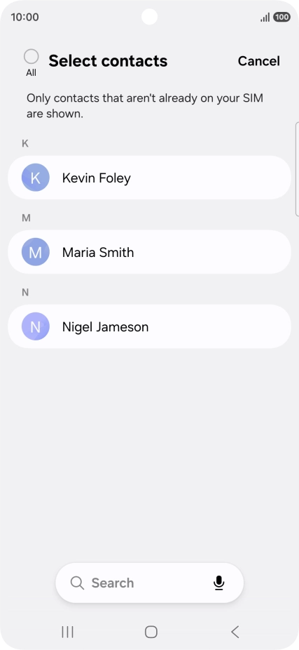 Press the field above 