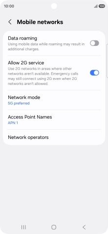 Press Access Point Names.