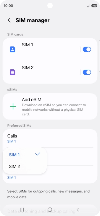 Press the required price plan.