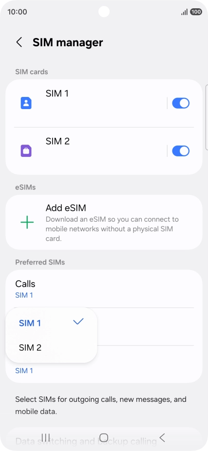 Press the required price plan.
