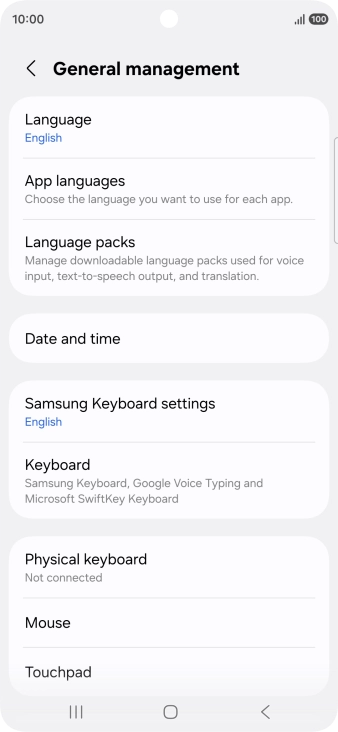 Press Date and time.