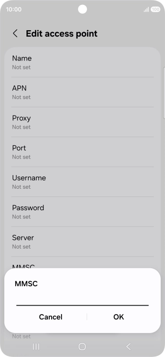 Key in http://mms.vodafone.co.uk/servlets/mms and press OK.