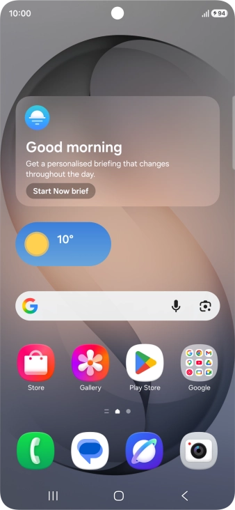 When the battery charging icon is displayed, the battery is charging.