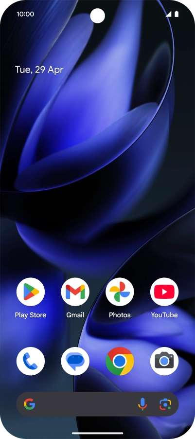 Slide two fingers downwards starting from the top of the screen.