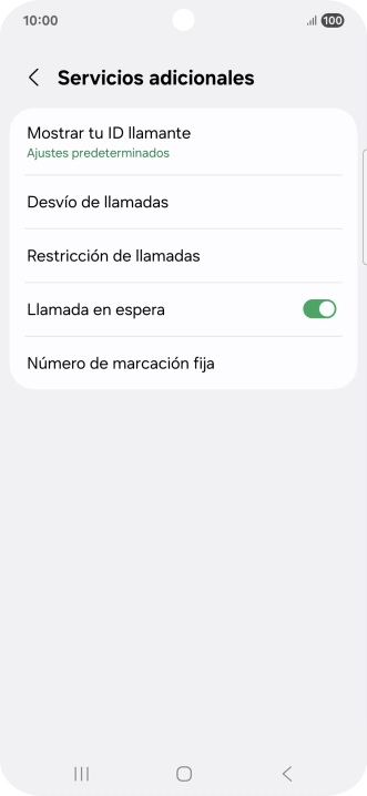 Pulsa Número de marcación fija.