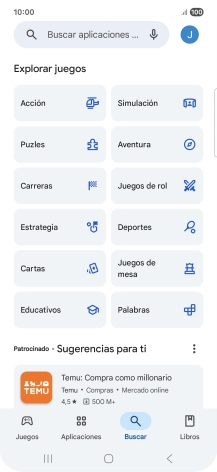 Pulsa en el campo de búsqueda.