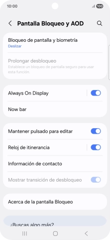 Pulsa Bloqueo de pantalla y biometría.
