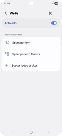 Pulsa la red wifi deseada.
