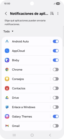 Pulsa la lista desplegable.