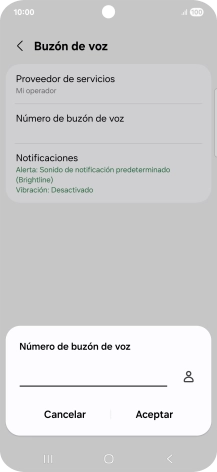 Introduce 22177 y pulsa Aceptar.