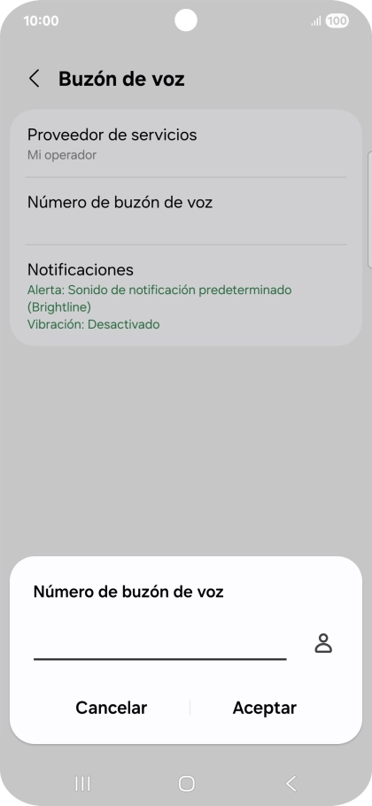 Introduce 22177 y pulsa Aceptar.