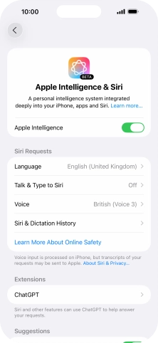 Press Talk & Type to Siri.