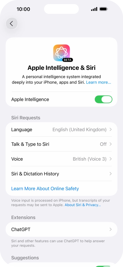 Press Talk & Type to Siri.