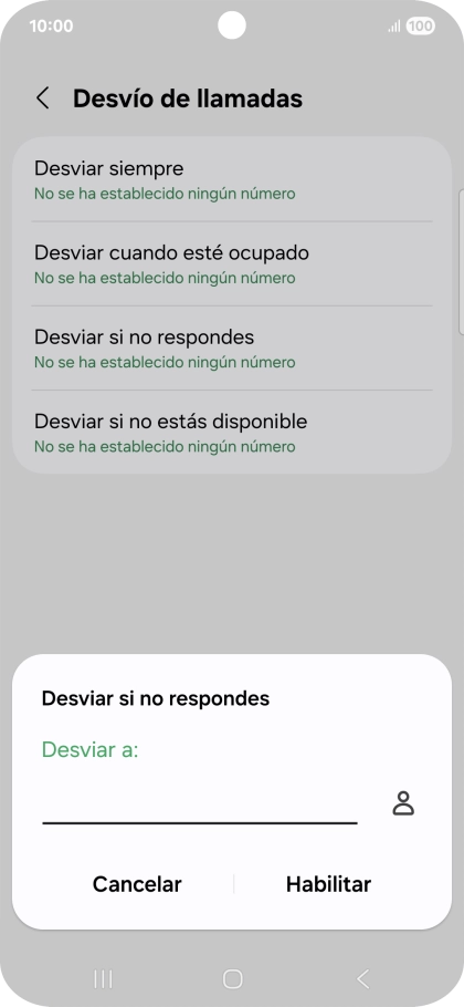 Introduce +34600132000 y pulsa Habilitar.