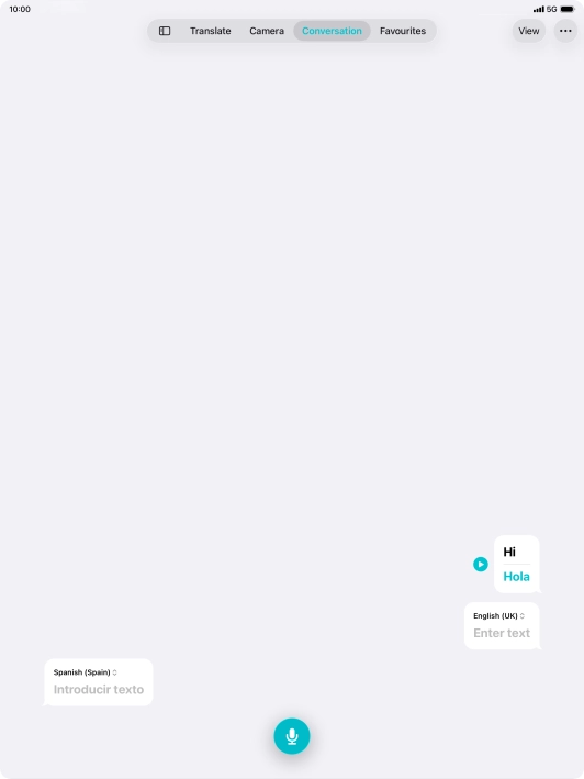 Press the menu icon.