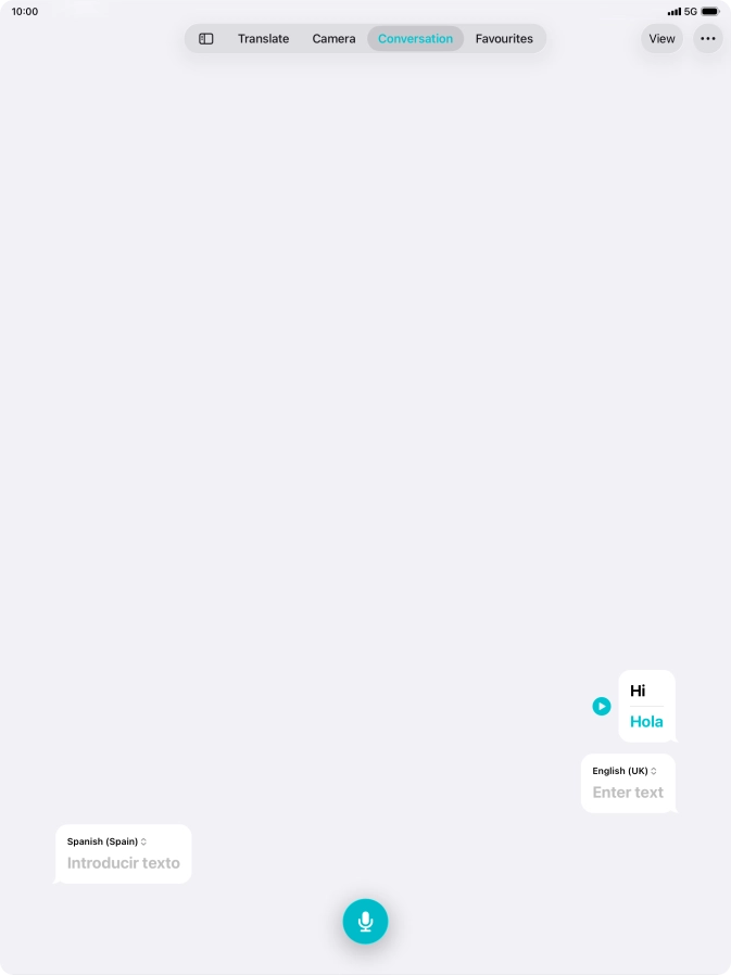 Press the menu icon.