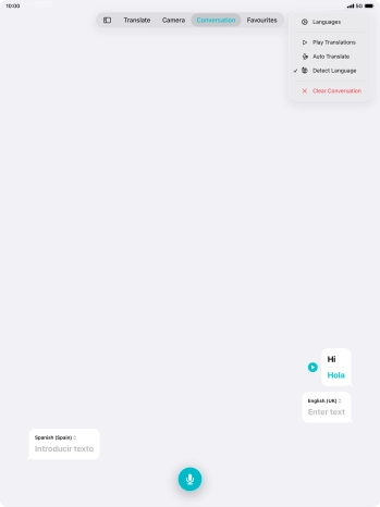 Press Clear Conversation.