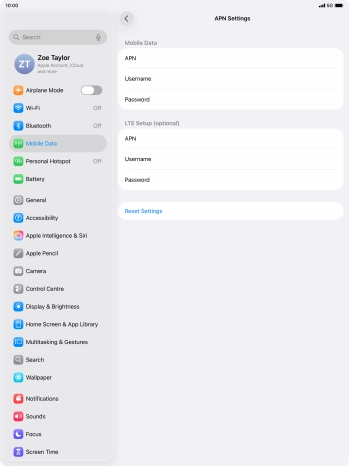 Press APN and key in wap.vodafone.co.uk.