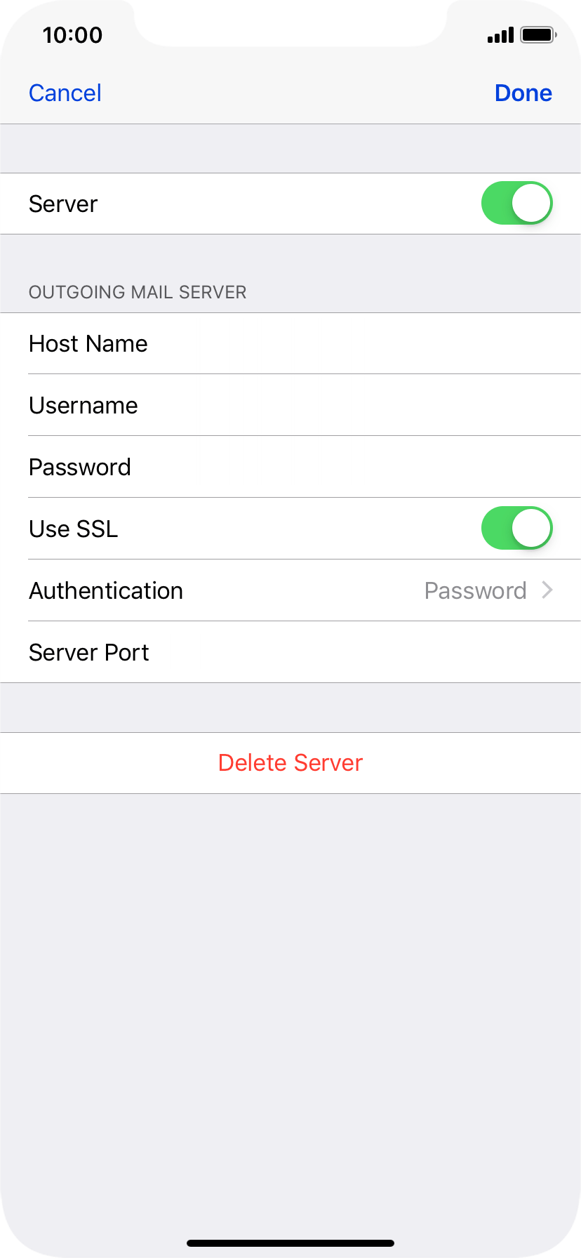 adding email to iphone xr