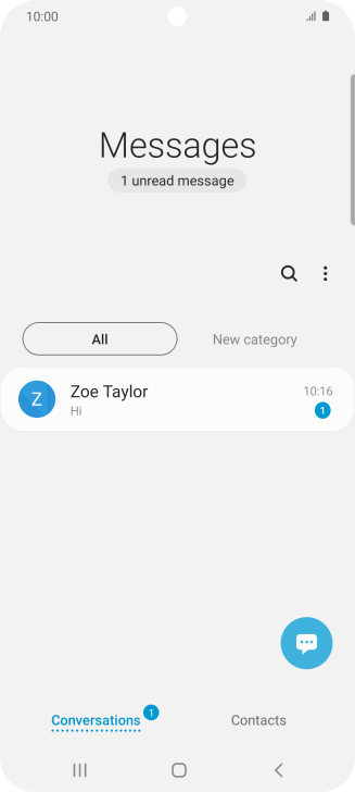 garmin s20 text messages