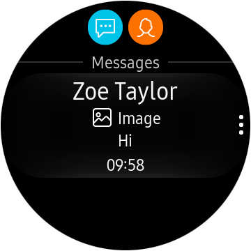 text messages on samsung galaxy watch