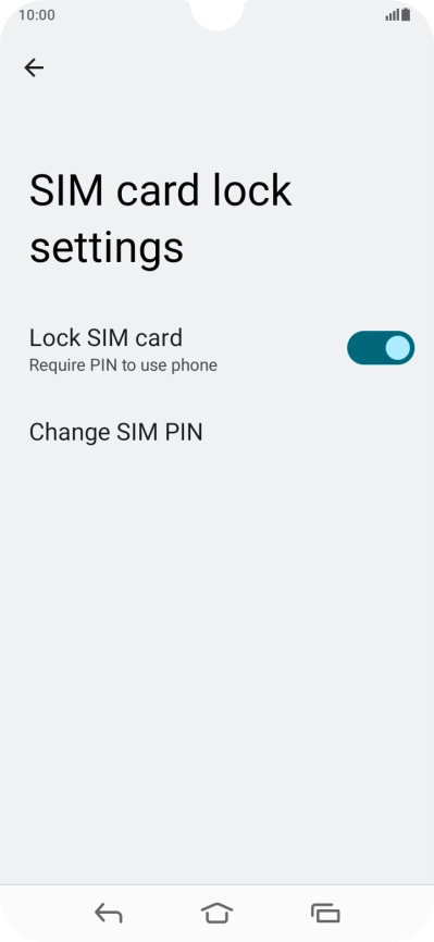 Press Change SIM PIN.