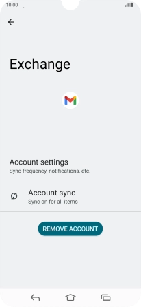 Press Account settings.