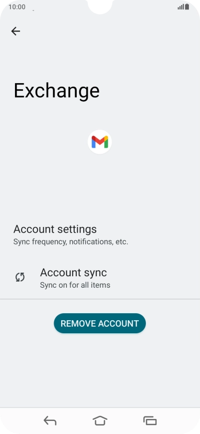Press Account settings.