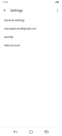 Press the required email account.