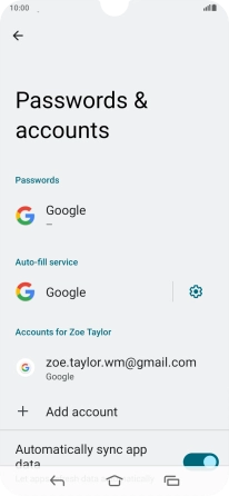 Press Add account.