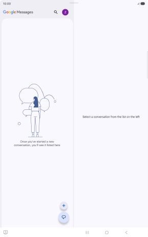 Press the profile icon.