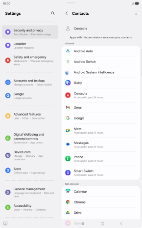 Press the required app.