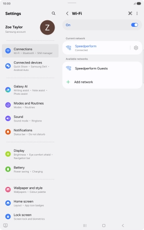 Press the Home key to return to the home screen.