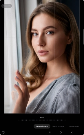 To resize, remove or move objects on your pictures, press Generative edit.