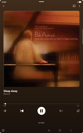 Press arrow right to go to the next audio file.