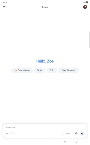 Press the profile icon.
