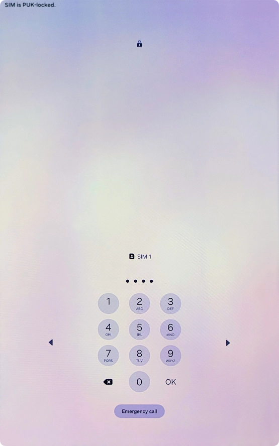Key in the new PIN again and press OK.