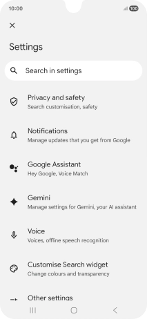 Press Google Assistant.