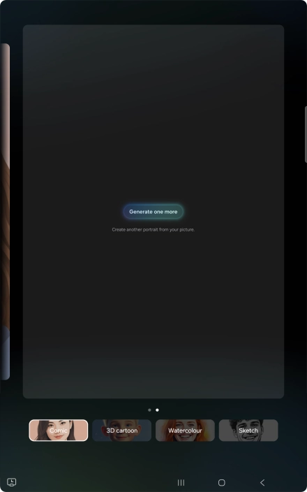 Press Generate one more to generate a new photo suggestion.
