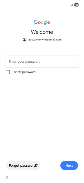 Press the field below 