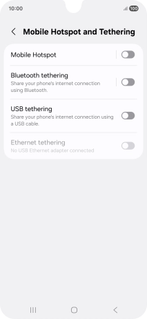 Press Mobile Hotspot.