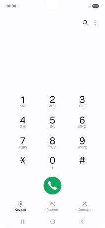 Press the menu icon.