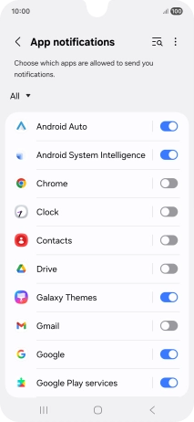 Press the drop down list.