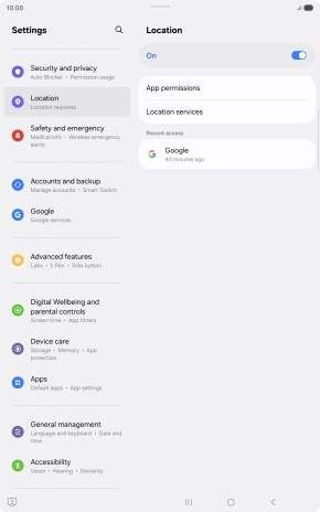 Press App permissions.