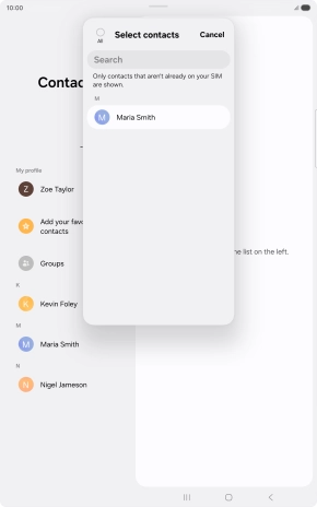 Press the field above 