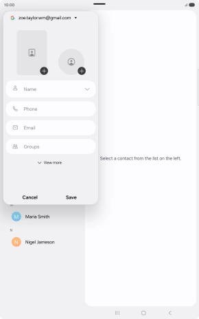 Press Name and key in the required name.