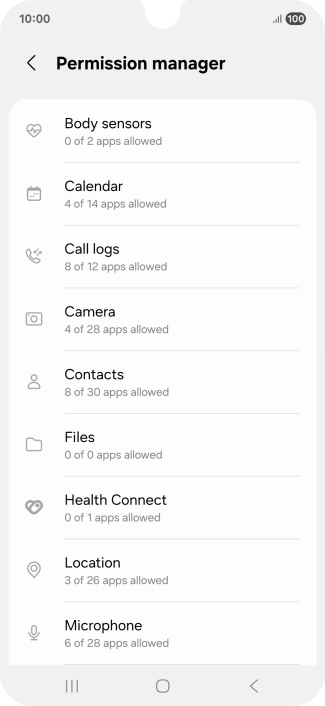 Press the required phone function.